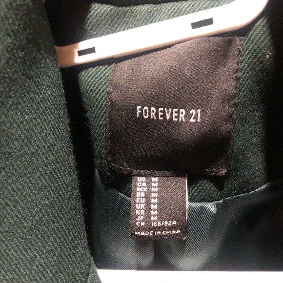 Beautiful Royal Green Peacoat - Picture 4 of 4